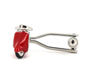 Gemelos Moto Scooter Vespa Roja