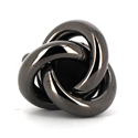 Gemelos Triple Nudo Liso Negro