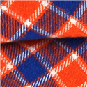 Pajarita Cuadros Naranja y Azul Marino