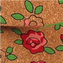 Pajarita de Corcho Estampado Floral