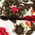 Pajarita Flores Blanca y Roja