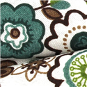 Pajarita Flores Blanca y Verde