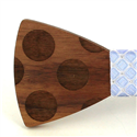 Pajarita Madera Círculos