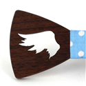 Pajarita Madera Hueca Alas