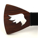 Pajarita Madera Hueca Alas