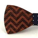 Pajarita Madera  Zig Zag