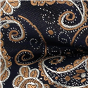 Pajarita Paisley Azul y Dorada
