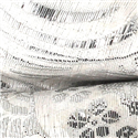 Pajarita Paisley Brillo Blanca