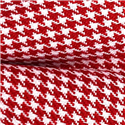 Pajarita Pata de Gallo Blanca y Roja