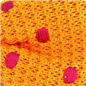 Pajarita Punto Amarilla Lunares Magenta