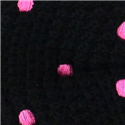 Pajarita Punto Negra Lunares Rosas