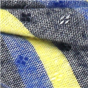 Pajarita Rayas Gris, Azul y Amarilla