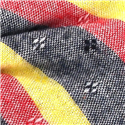 Pajarita Rayas Gris, Roja y Amarilla