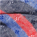 Pajarita Rayas Gris, Roja y Azul