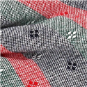 Pajarita Rayas Gris, Roja y Verde