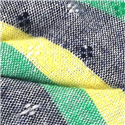 Pajarita Rayas Gris, Verde y Amarilla