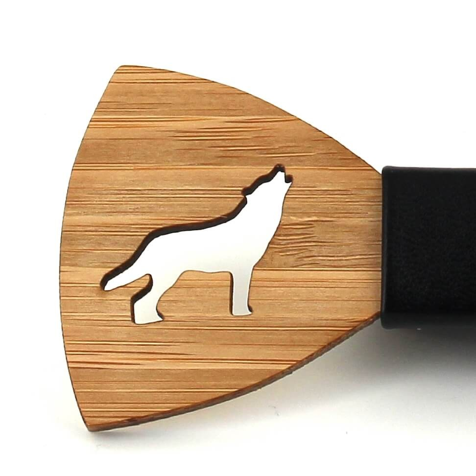 Pajarita Bambú Hueco Lobo