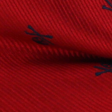 Pajarita Calaveras Roja