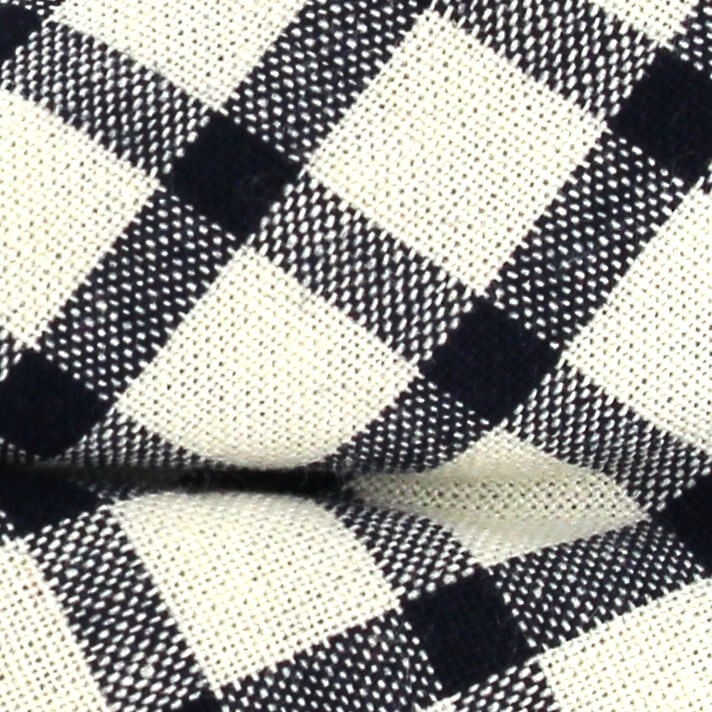 Pajarita Cuadros Blanca y Azul Marino
