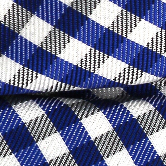 Pajarita Cuadros Vichy Azul y Blanca