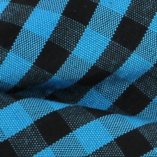 Pajarita Cuadros Vichy Azul y Negra
