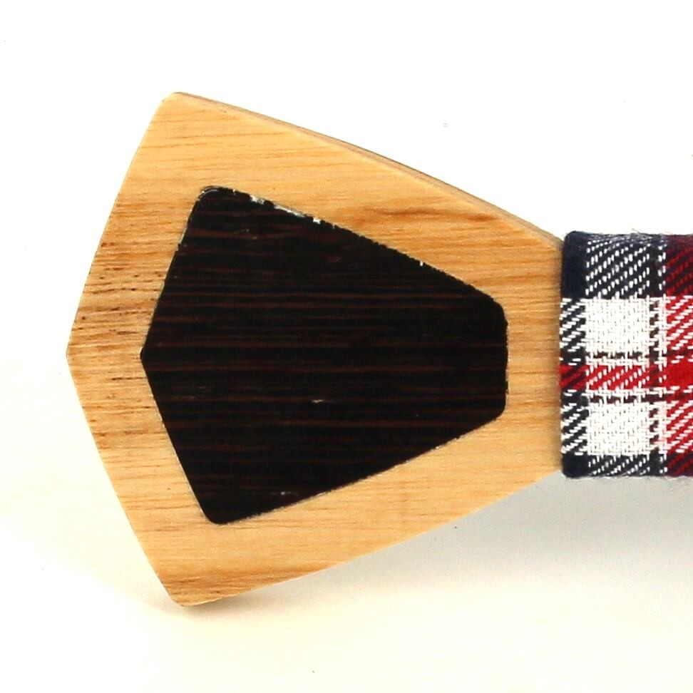 Pajarita Madera Bicolor