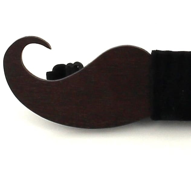 Pajarita Madera Bigote