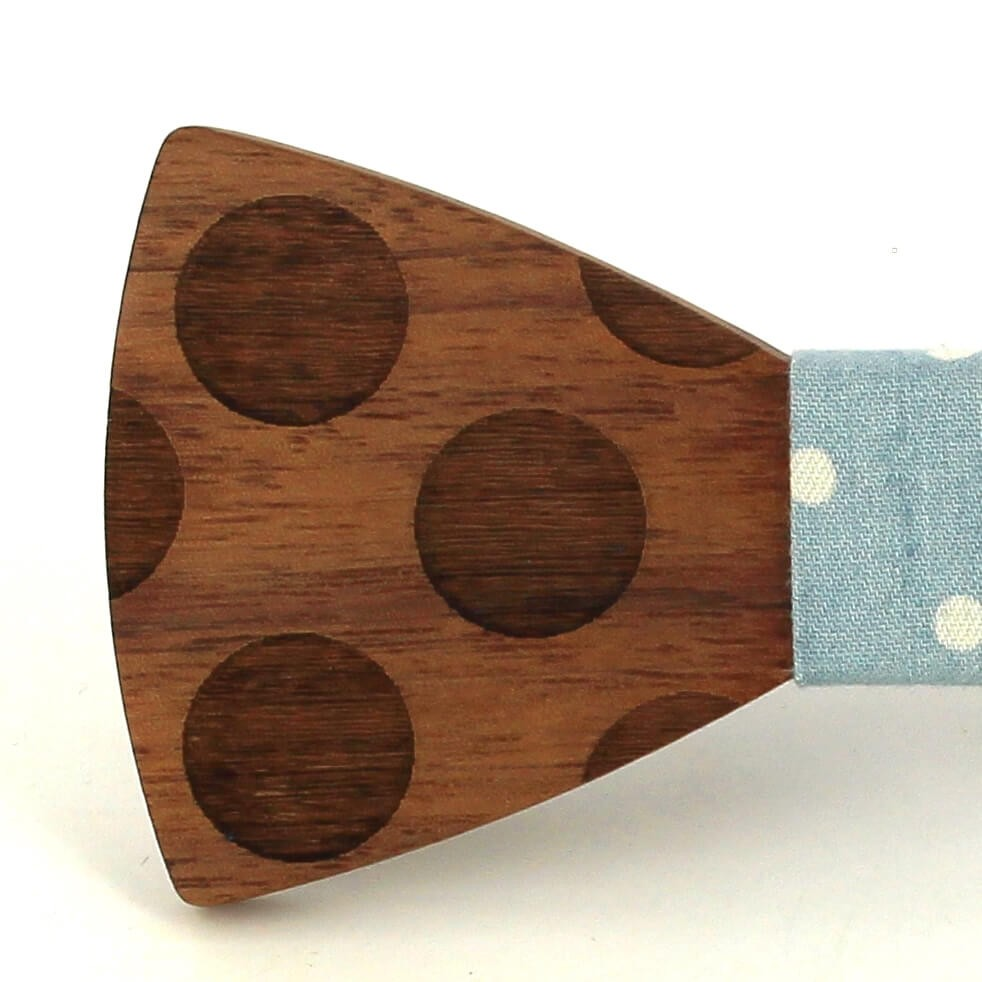 Pajarita Madera Círculos