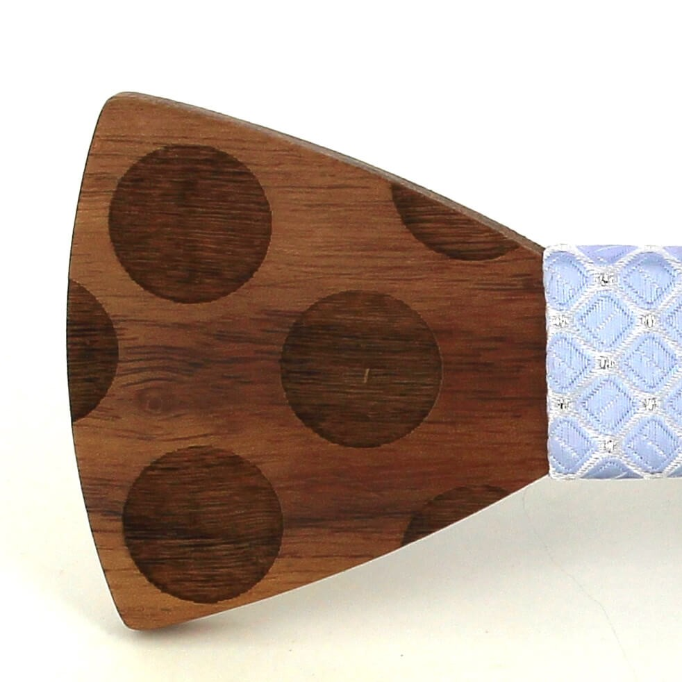 Pajarita Madera Círculos