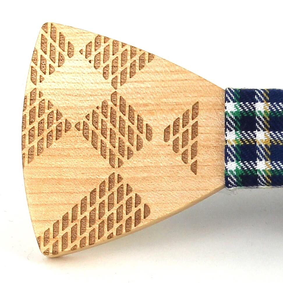 Pajarita Madera Cuadros