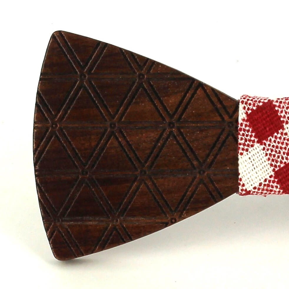 Pajarita Madera Rombos