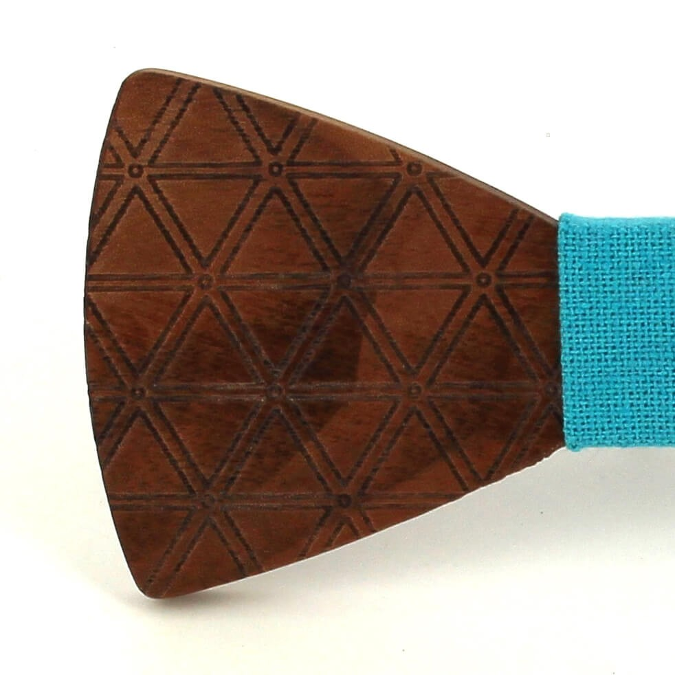 Pajarita Madera Rombos