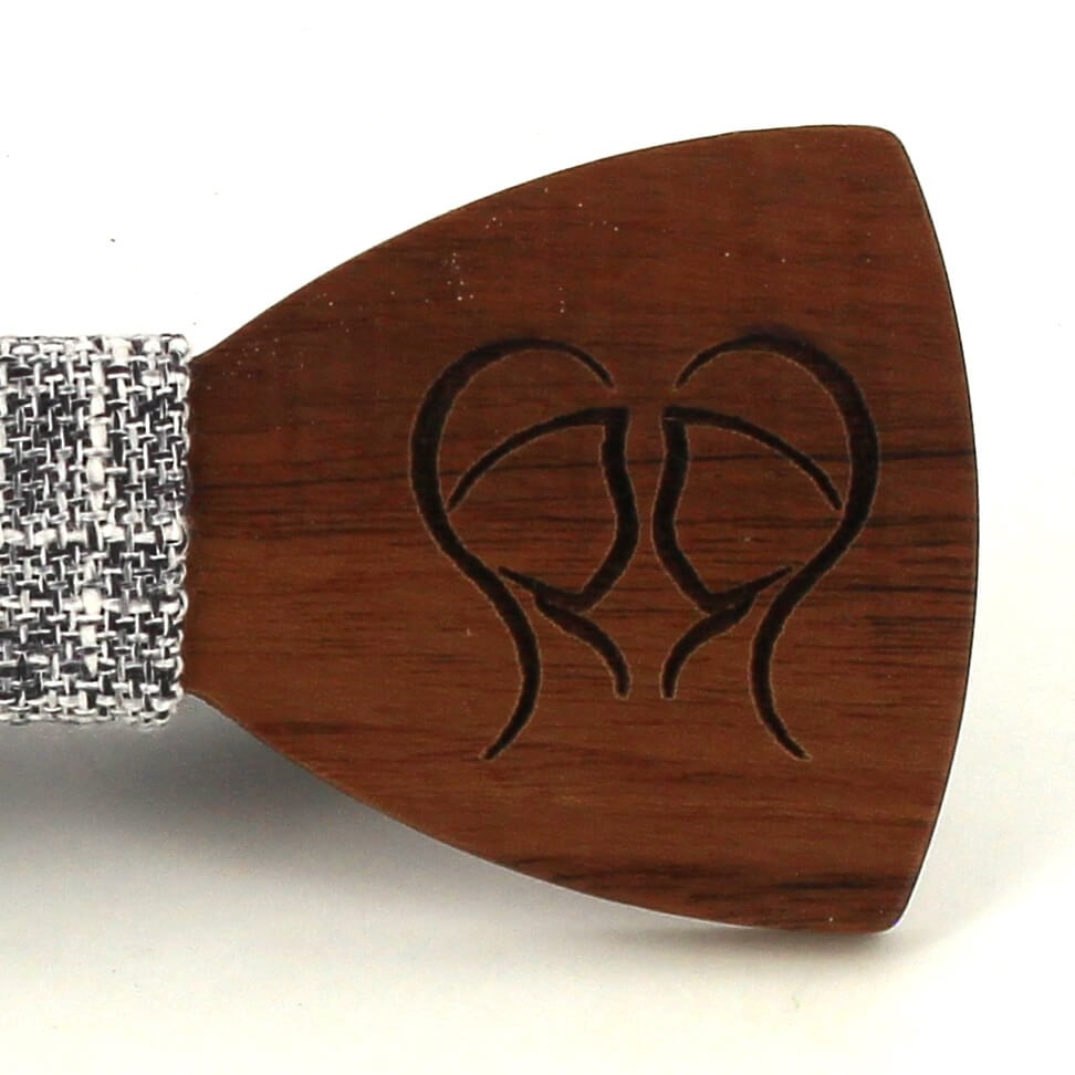 Pajarita Madera Zodiaco Géminis