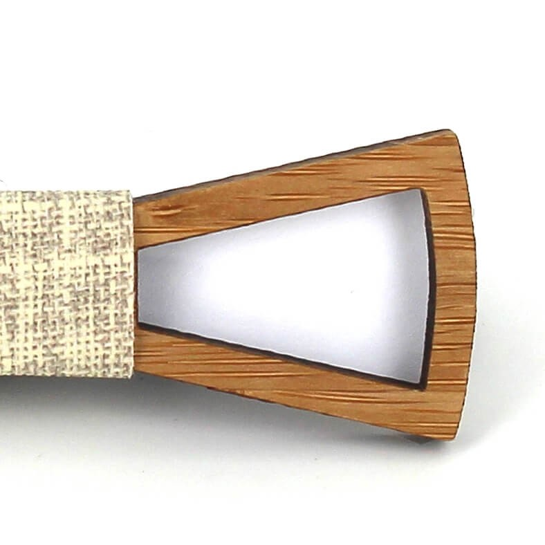 Pajarita Niños Bambú Hueca Triangular