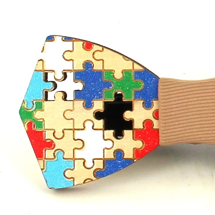 Pajarita Niños Bambú Puzzle