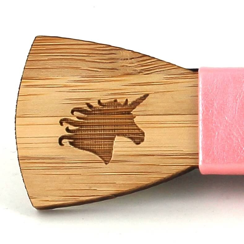 Pajarita Niños Bambú Unicornio