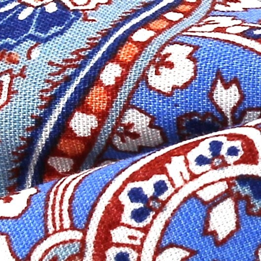 Pajarita Paisley Azul