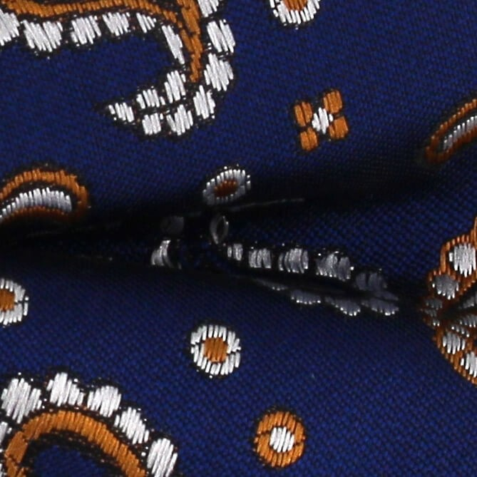 Pajarita Paisley Azul Marino