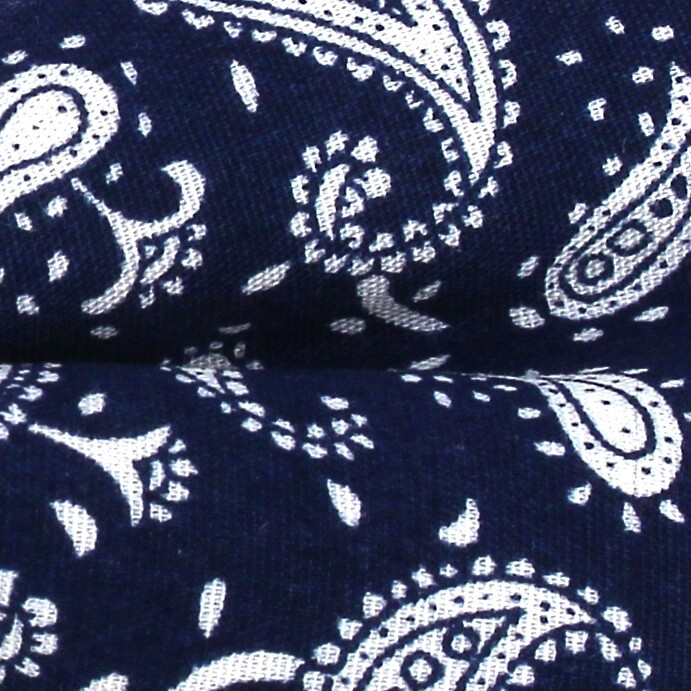 Pajarita Paisley Azul y Blanca
