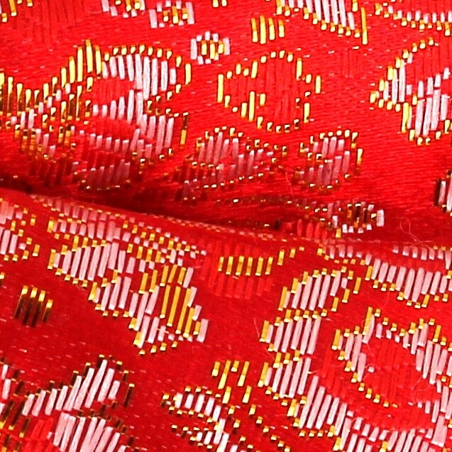 Pajarita Paisley Brillo Roja