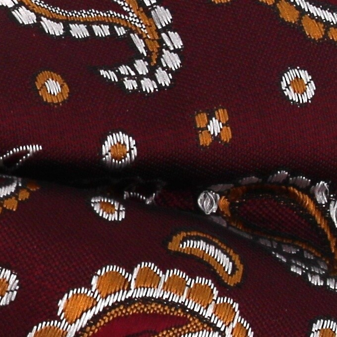 Pajarita Paisley Granate