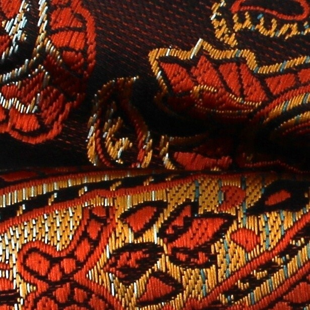 Pajarita Paisley XL Naranja