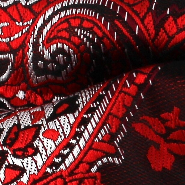 Pajarita Paisley XL Roja