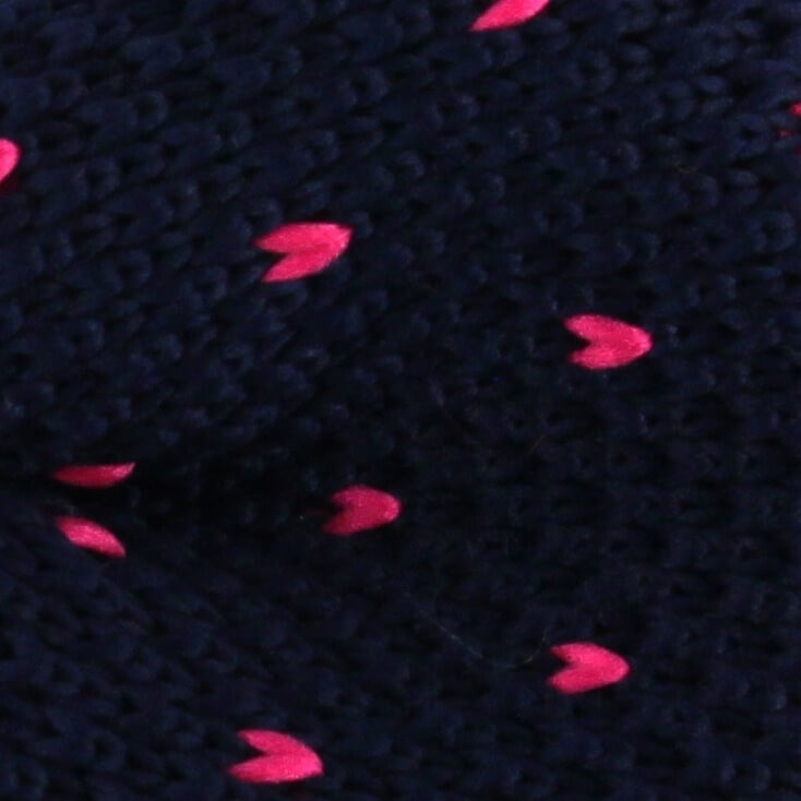 Pajarita Punto Azul Motas Rosas