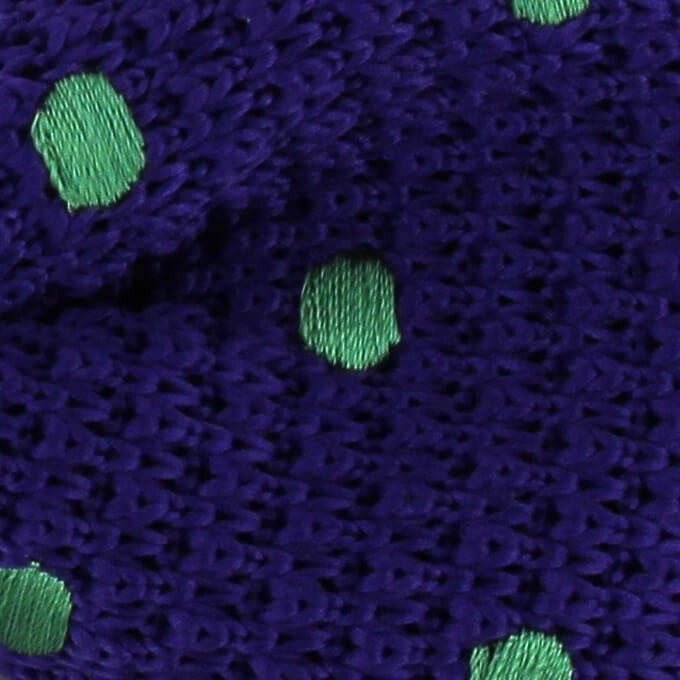 Pajarita Punto Morada Lunares Verdes