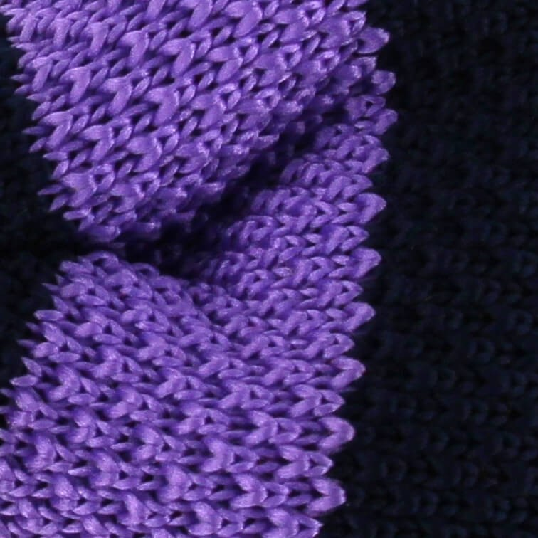 Pajarita Punto Rayas Azul y Morado