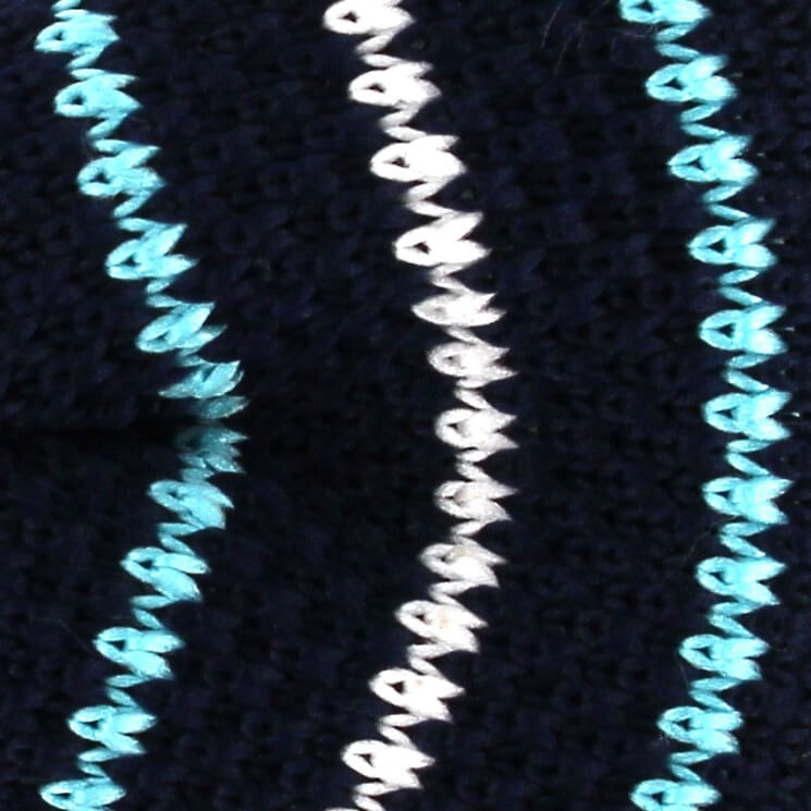 Pajarita Punto Rayas Finas Azul