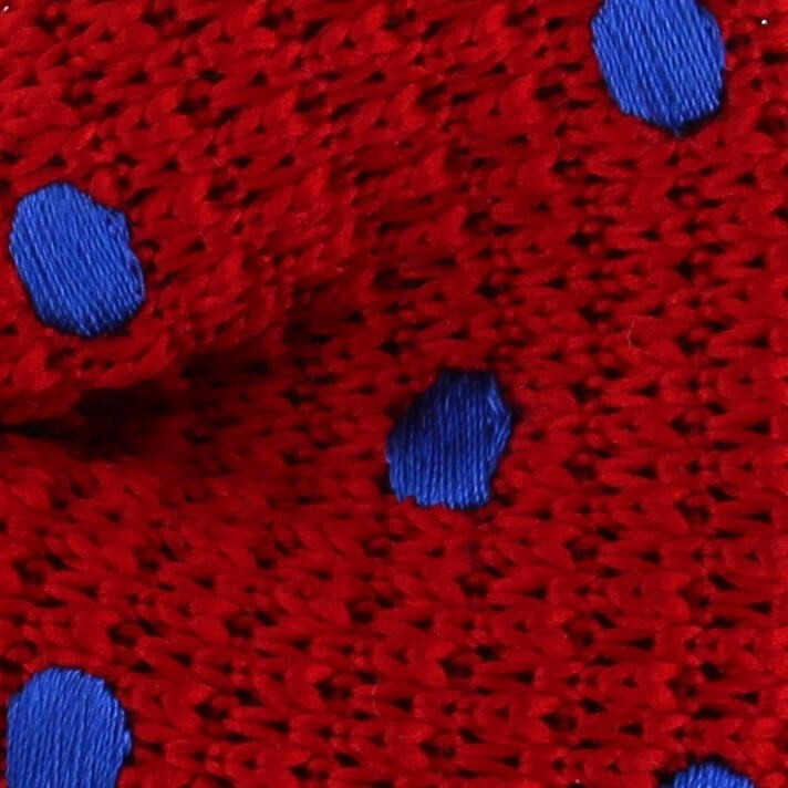 Pajarita Punto Roja Lunares Azules