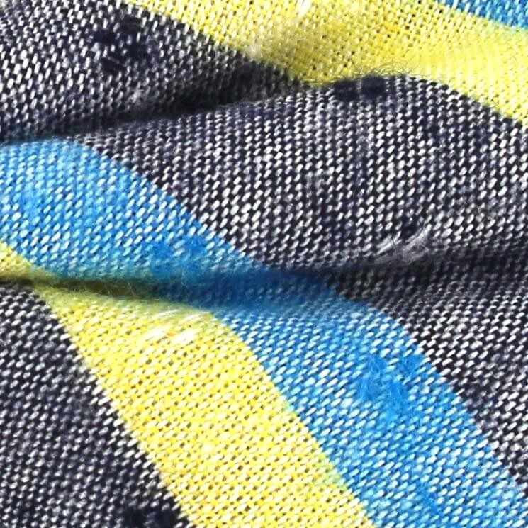Pajarita Rayas Gris, Azul Claro y Amarilla