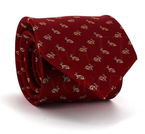 Corbata Conejos Roja